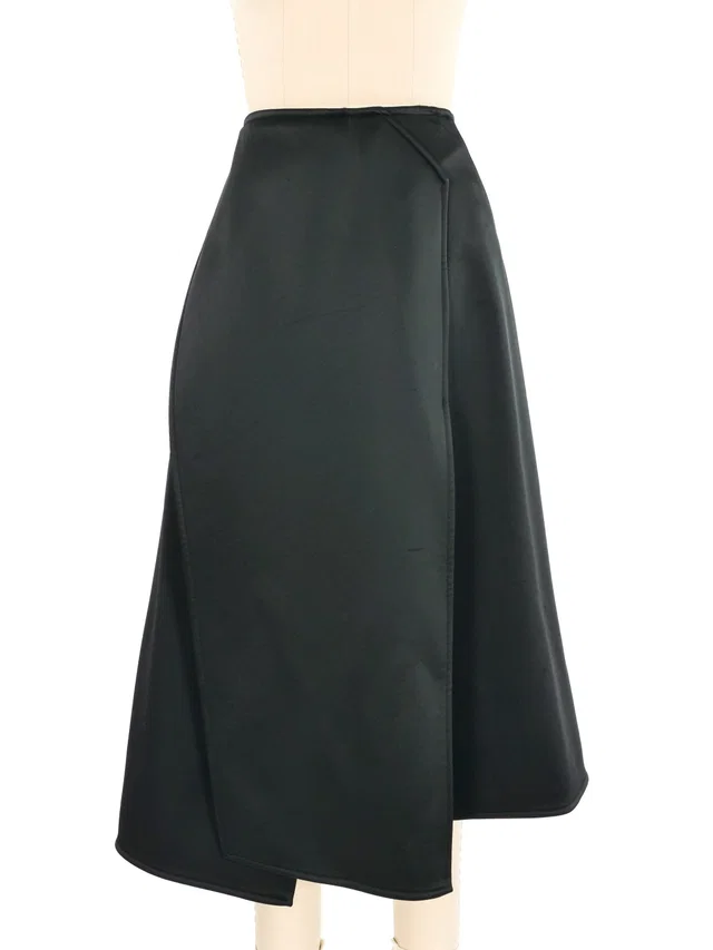 Celine Neoprene Wrap Skirt from Arcade Vintage