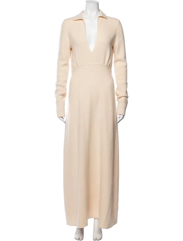 Jil Sander Virgin Wool Long Dress in Wool from The RealReal