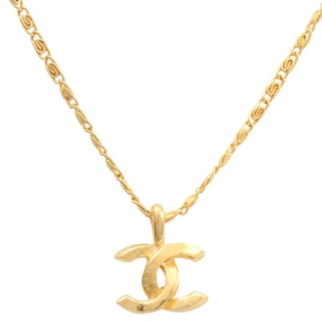 Chanel CCマークネックレス ゴールド from VINTAGE QOO TOKYO, photo 2 of 3