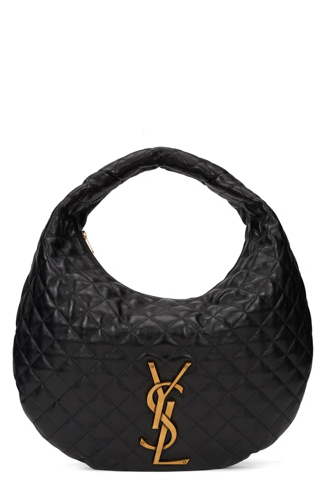 Saint Laurent Icare Hobo Bag — Black Lambskin in Black Lambskin from HEWI
