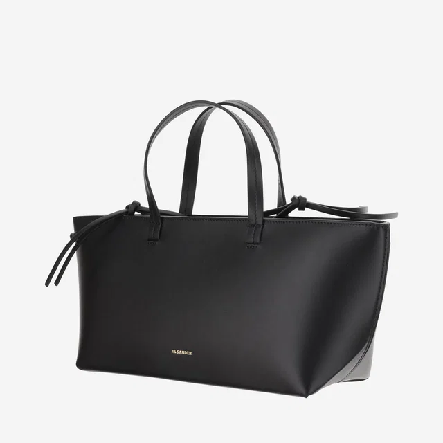 Jil Sander Bateau Tote Bag — Black Calfskin in Black Calfskin from HEWI