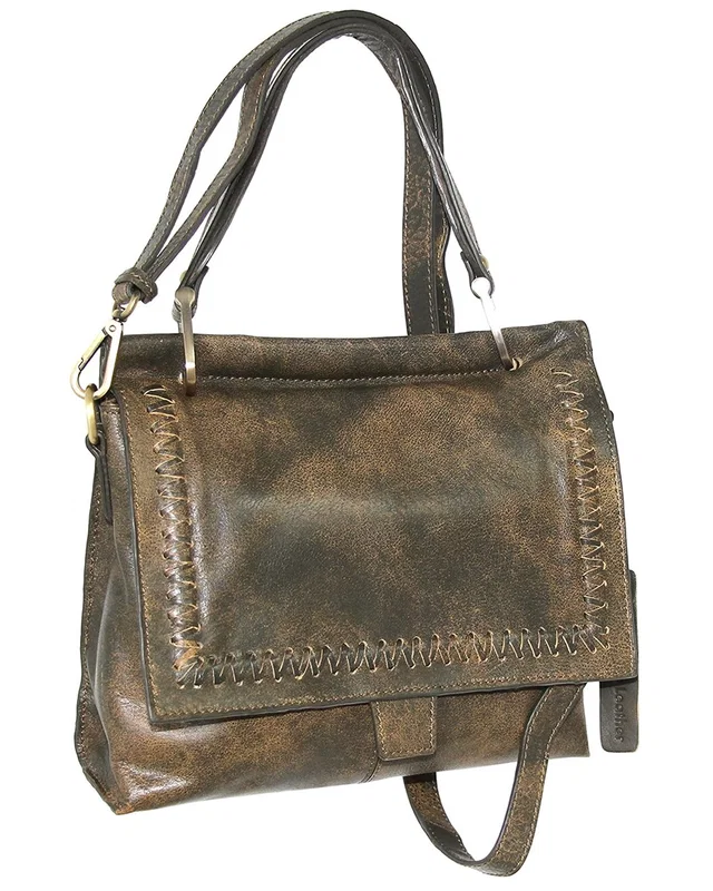 Nino Bossi Cleopatra Aviator Leather Satchel, image 1 of 1 from Rue La La