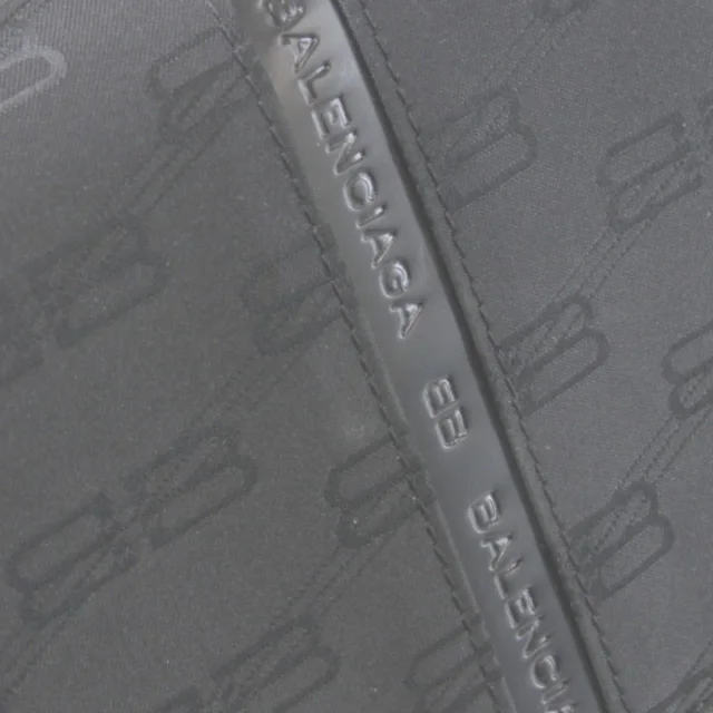 Balenciaga BB Monogram Nylon Shoulder Bag in Black Nylon from LuxUness, photo 5 of 8