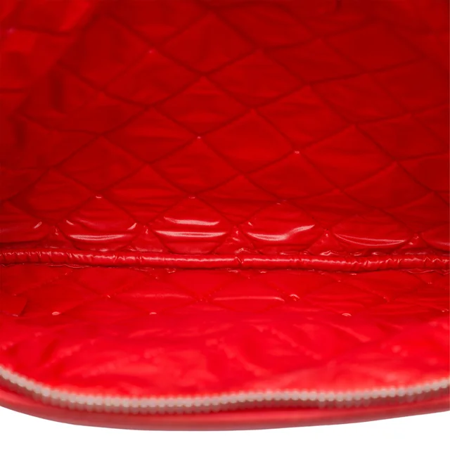 Red Chanel Medium Printed Lambskin Cuba La Habana O Case Clutch in Red Lambskin from Designer Revival, photo 2 of 2