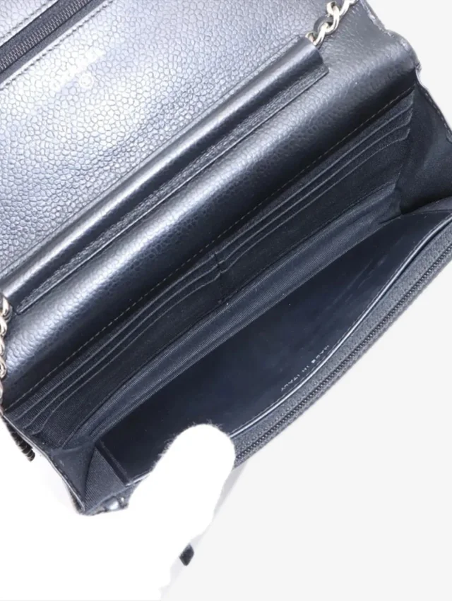 Chanel Black 2016 caviar Wallet-on-Chain in Black Caviar leather from Sign of the Times, photo 14 of 14