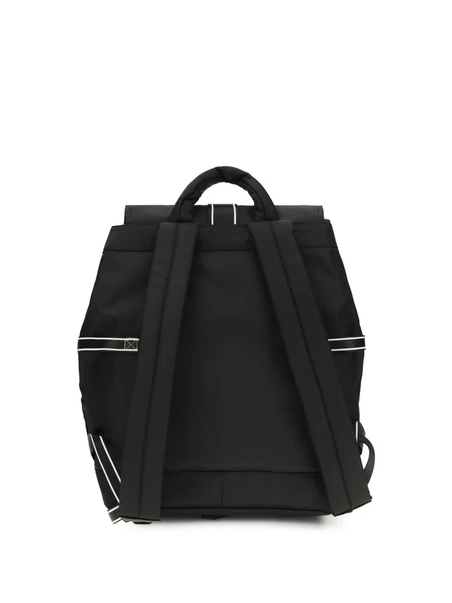 GANNI Recycled Polyamide Backpack — Black in Black from HEWI