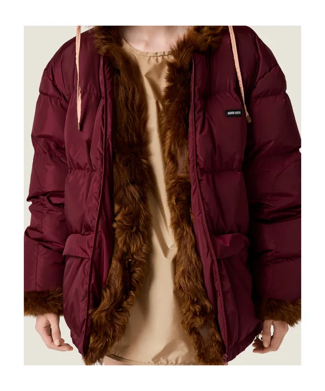 Miu Miu Reversible technical fabric and shearling down jacket, photo 5 of 6 from SENSER