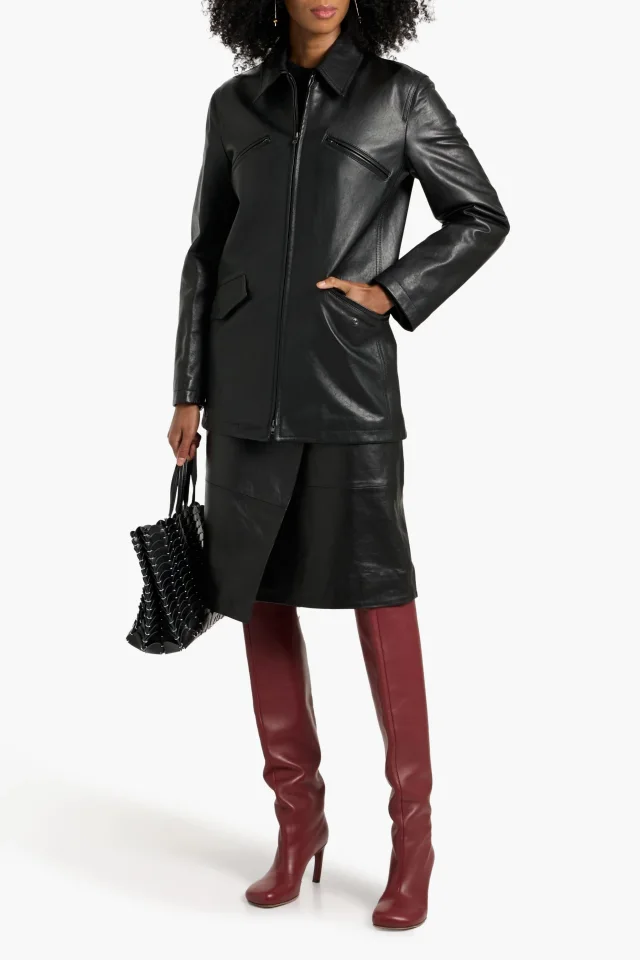 Veronica De Piante Cassidy Leather Jacket, photo 2 of 4 from THE OUTNET