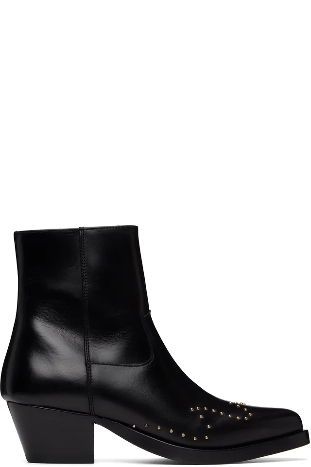 Ernest W. Baker Black Studded Western Boots, image 1 of 1 from SSENSE