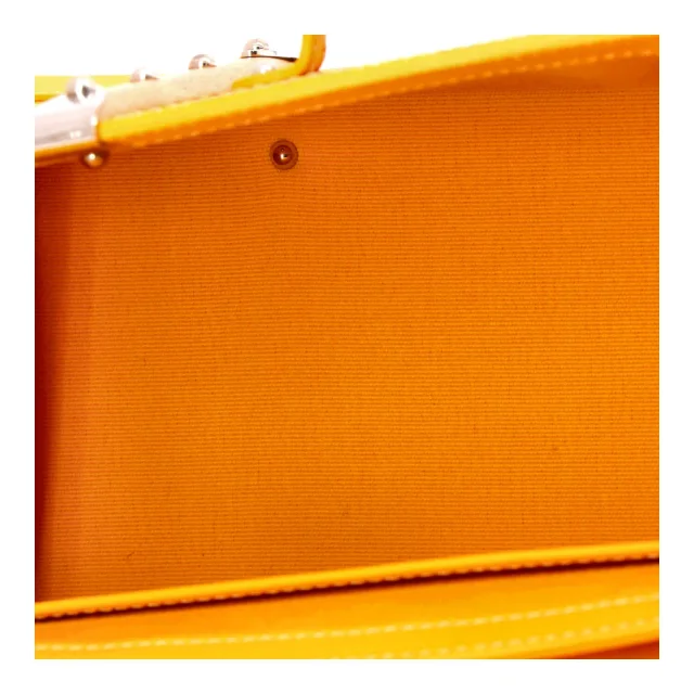 Goyard Structured Saigon Top Handle Bag Coated Canvas with Leather Mini in yellow Coated canvas from Rebag, photo 5 of 8