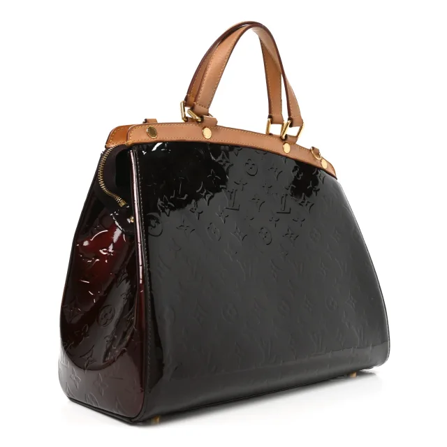 Louis Vuitton Vernis Brea GM Amarante in Patent leather from FASHIONPHILE, photo 3 of 9
