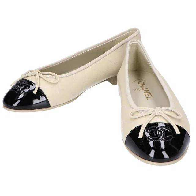 Chanel Ballerina Ballet Shoes 37C in Lambskin from The Reluxe
