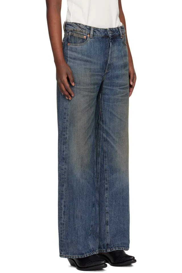 OUR LEGACY Blue Treble Cut Jeans, photo 2 of 4 from SSENSE