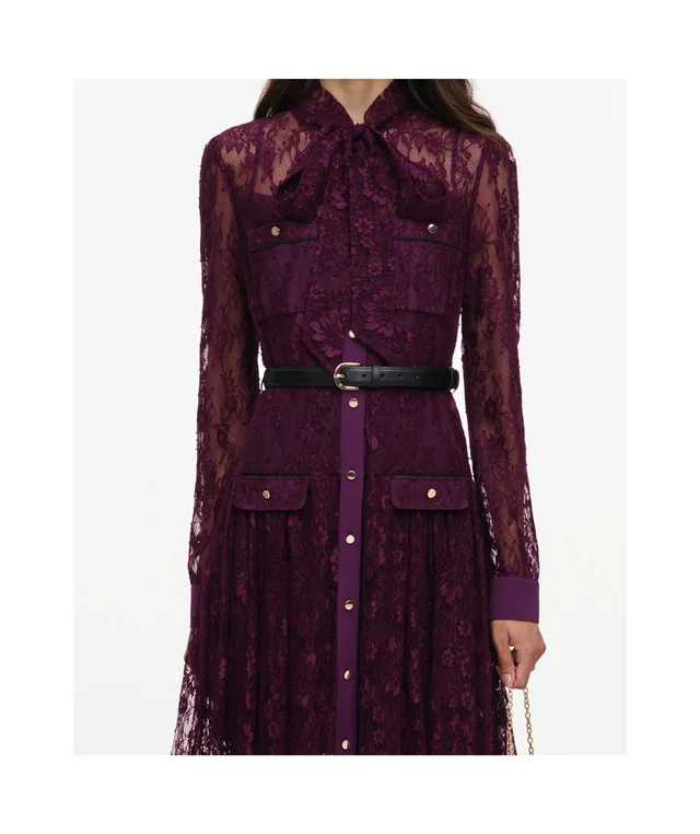 Self-Portrait Lace-up midi dress, photo 5 of 5 from SENSER