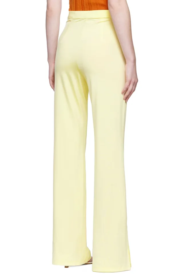 REMAIN Birger Christensen Yellow Jessie Trousers, photo 3 of 3 from SSENSE