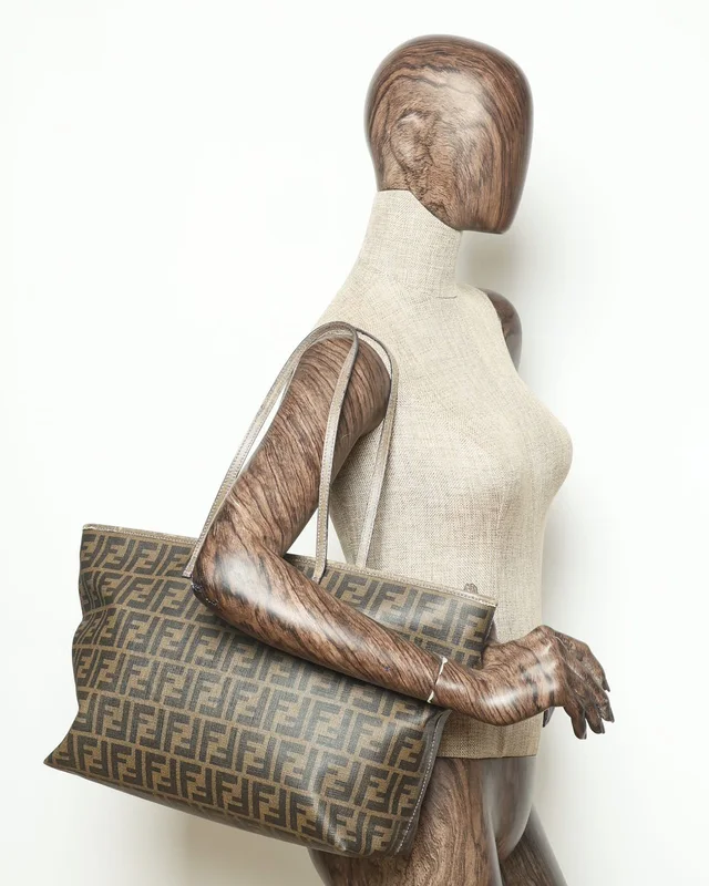 Fendi Zucca Roll Tote Bag in Coated canvas from A Retro Tale, photo 9 of 9