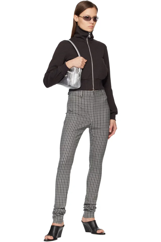 Acne Studios Gray Wool Leggings, photo 4 of 4 from SSENSE