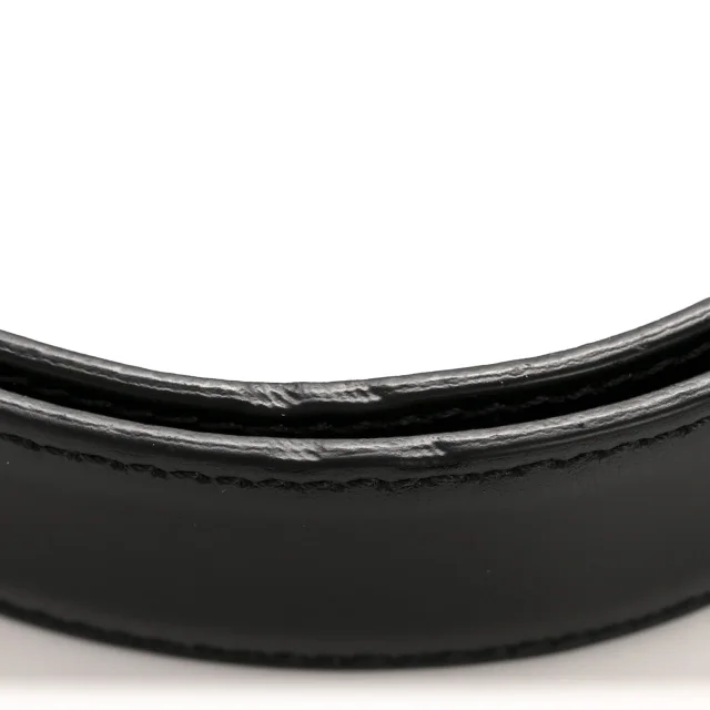 Celine Box Calfskin Medium 25mm Triomphe 75 30 Belt Black in Black Calfskin from FASHIONPHILE, photo 8 of 9