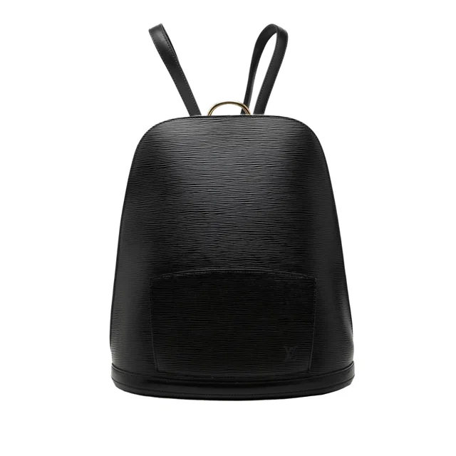 Black Louis Vuitton Epi Gobelins Backpack in Black Leather from Designer Revival