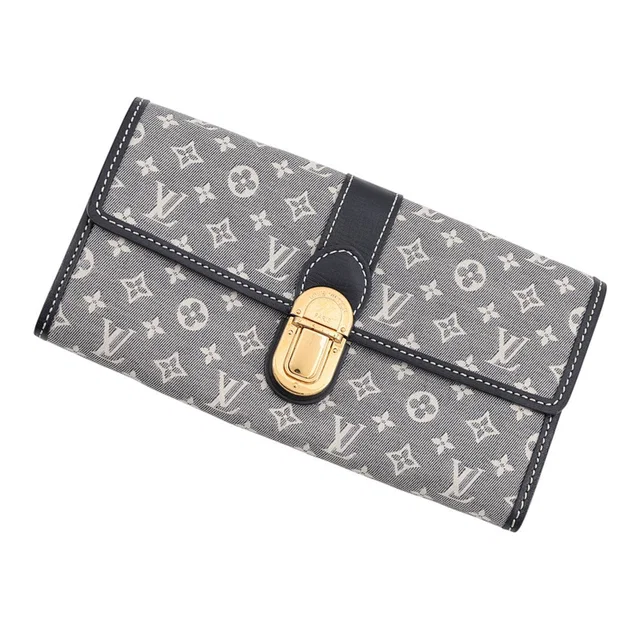 Louis Vuitton Portefeuille Sarah Gray/NavyM63007 Monogram Idylle in Grey from GALLERY RARE