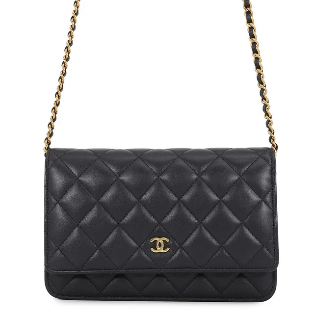 Chanel Chain wallet BlackAP0250 Lambskin in Lambskin from GALLERY RARE