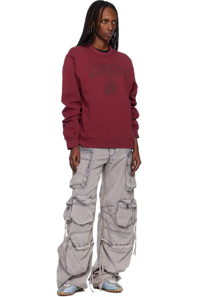 Carhartt Work In Progress Red Faded Pond Corps Sweatshirt, photo 4 of 4 from SSENSE
