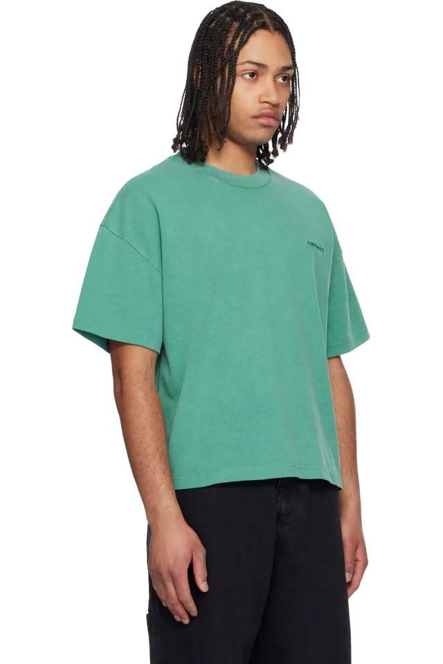 Carhartt Work In Progress Green Benton T-shirt, photo 2 of 2 from SSENSE