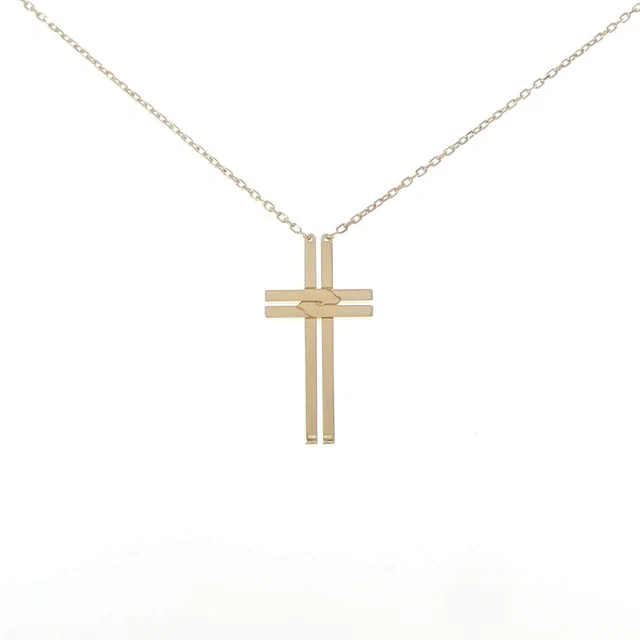 Cartier 750 Yellow Gold Cross Necklace in Yellow from LuxUness