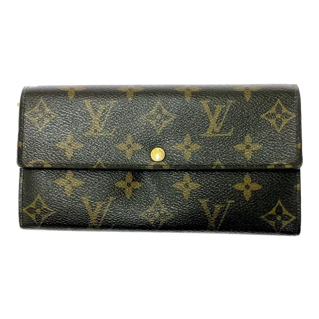 Louis Vuitton Monogram Portefeuille Sarah Brown Long Wallet in Brown from The Reluxe