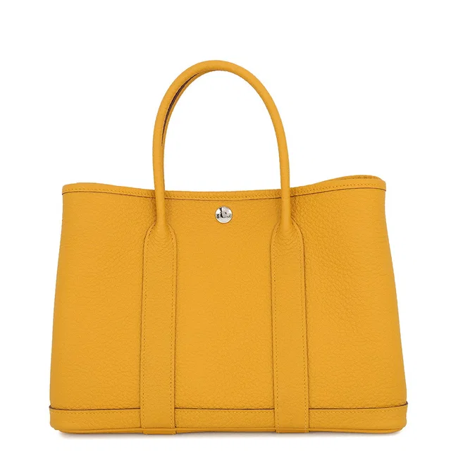Hermès Garden Party Jaune Ambre Country Leather Size TPM in Yellow Leather from GALLERY RARE