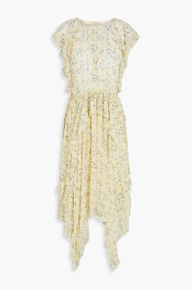 Ulla Johnson Caterina Floral-Print Silk-Georgette Midi Dress from THE OUTNET, photo 1 of 1