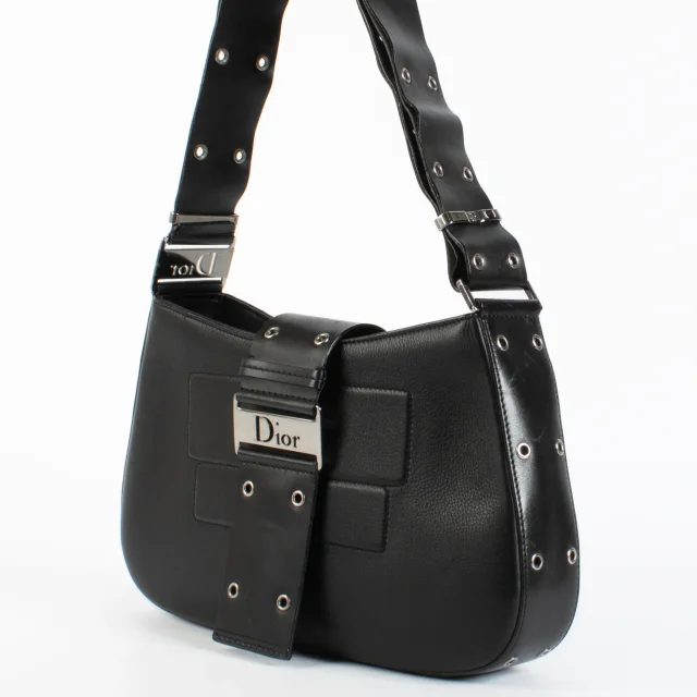 Dior Street Chic Columbus Hobo Bag in Black Leather from Labellov, photo 2 of 4