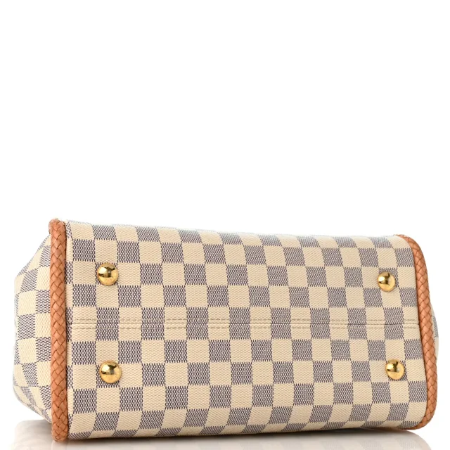 Louis Vuitton Damier Azur Propriano Rose Ballerine in Pink Canvas from FASHIONPHILE, photo 4 of 11