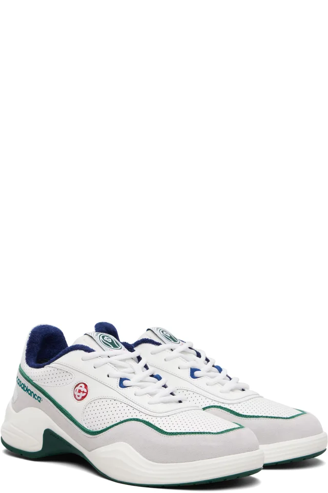 Casablanca Off-White Court Championship Sneakers, photo 4 of 5 from SSENSE