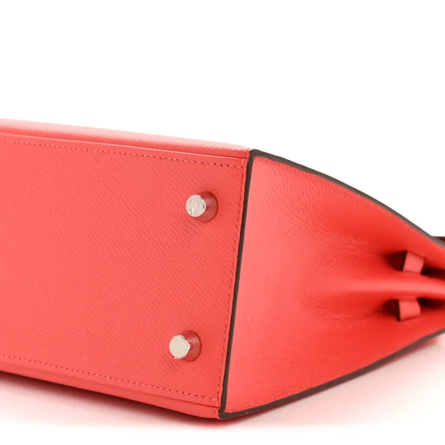 Hermès Epsom Kelly Sellier 25 Rose Jaipur in Pink Epsom leather from FASHIONPHILE, photo 10 of 14