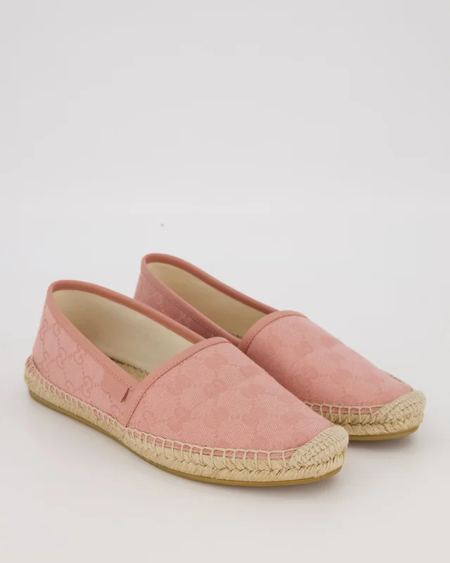 Gucci Pink GG Canvas Espadrille Size EU 36.5 in Pink Canvas from Sellier, photo 2 of 2
