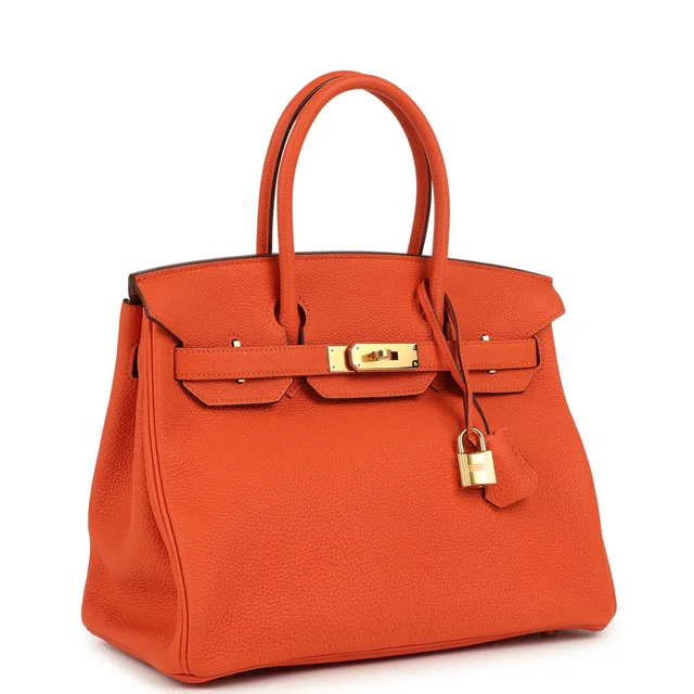 Hermès Birkin 30 Feu Togo Gold Hardware in Orange Togo leather from Madison Avenue Couture, photo 2 of 2