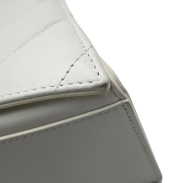 Balenciaga ChainShoulder Crash White716393210J09001 Leather Size Medium in Leather from GALLERY RARE, photo 10 of 17