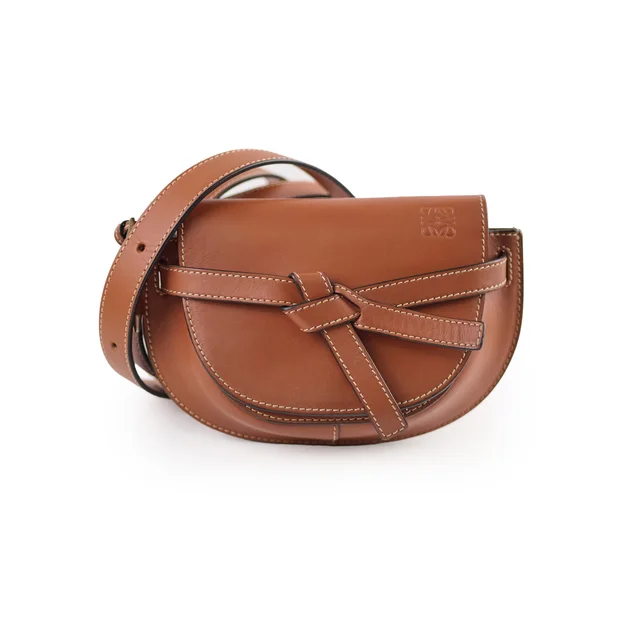 Loewe Gate Mini Belt Bag Tan in Brown Leather from The Purse Affair