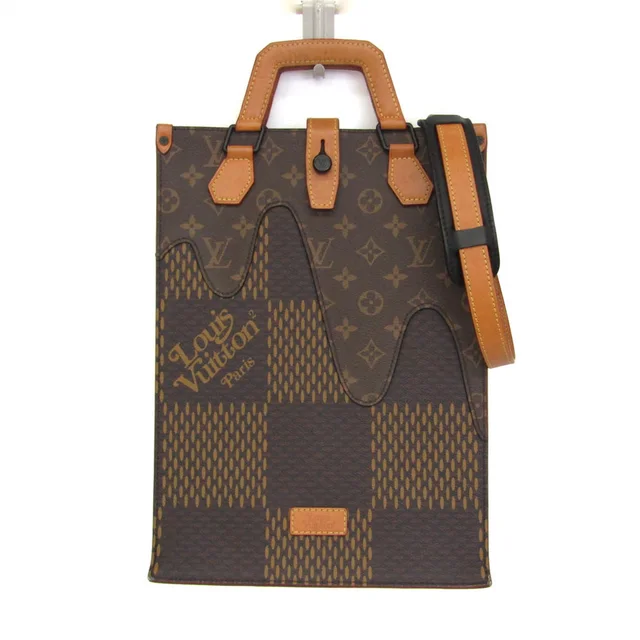 Louis Vuitton Damier Giant Abloh X NIGO Mini Tote N40355 Women,Men Handbag,Shoulder Bag Brown in Brown Damier Canvas , Monogram from Elady