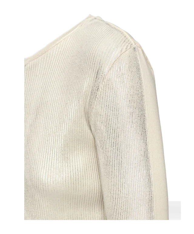Maison Margiela Silver Print Long-Sleeve Top, photo 3 of 9 from SENSER