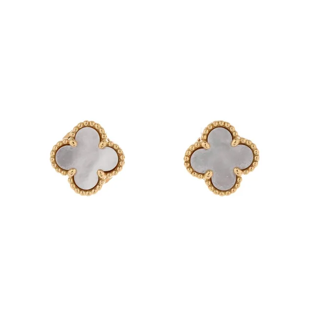 Van Cleef & Arpels Sweet Alhambra Stud Earrings in gold from Poshmark