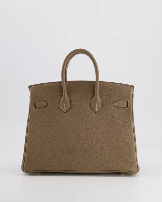 HOT* Hermès Birkin Retourne 25 Bag in Taupe Togo leather from Sellier, photo 6 of 22