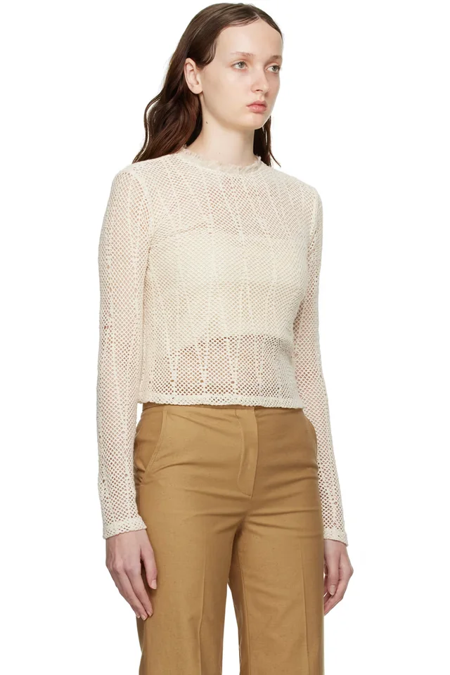 RECTO Off-White Adria Long Sleeve T-Shirt, photo 2 of 4 from SSENSE