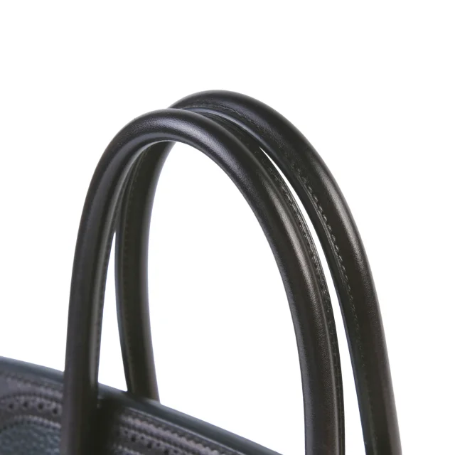 Hermès Birkin Ghillies 30 Noir (89) Bleu Indigo (76) in Black Clemence leather from Ginza Xiaoma, photo 3 of 4