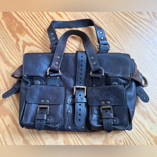 Dark Brown Leather Vintage Mulberry Very Nice Thick Leather in brown|red Leather from Poshmark