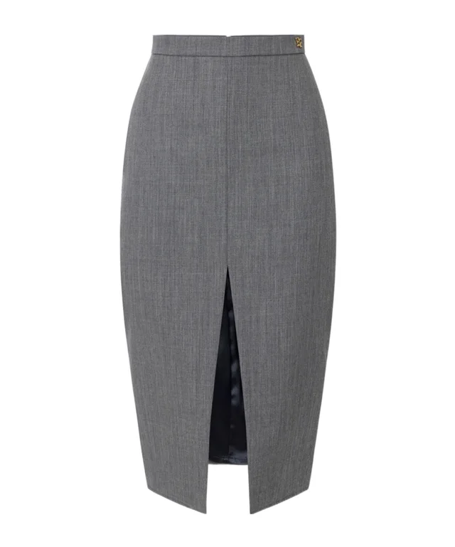 Elisabetta Franchi Front-Slit Midi Skirt from SENSER, photo 1 of 1