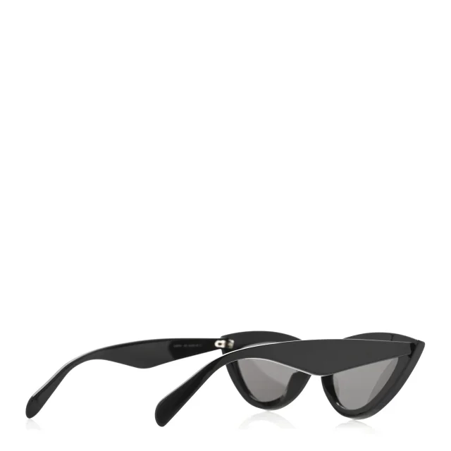 Celine Acetate Crystal Cat Eye Sunglasses CL4019IS Black in Black from FASHIONPHILE, photo 4 of 7