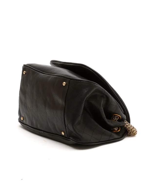 Chanel Large Rock and Chain Accordion Flap Bag in Leather from A Retro Tale, photo 4 of 11