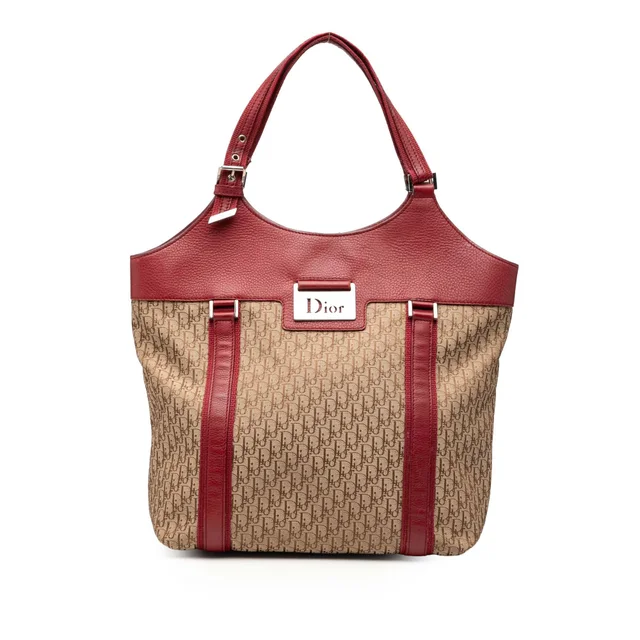 Brown Dior Diorissimo Trotter Canvas Street Chic Tote in Brown Canvas from Designer Revival, photo 1 of 1